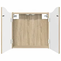 vidaXL Dartboard Schrank Sonoma-Eiche 56 x 12 x 63 cm Holzwerkstoff