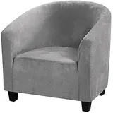 ZEaink Sesselbezüge, Sesselüberwurf, Samt Sesselschoner, Husse Für Cafe Stuhl Sessel,Elastisch Stretch Sesselbezug Für Clubsessel Loungesessel (Color : H)