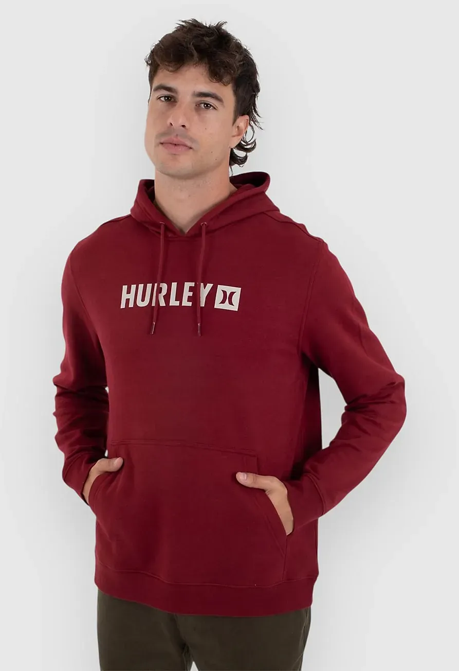 Hurley The Box Fleece Po Hoodie true red Gr. XL