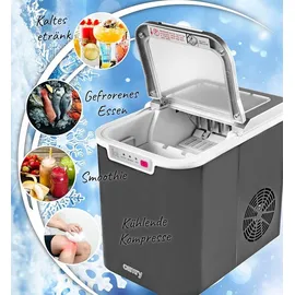 jung camry CR8073 Eiswürfelmaschine - Eiswürfel in 12-17 Minuten, Eiwürfelbereiter 2,2 L Wasser Fassungsvermögen, Ice Cube Maker - Grau