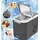 jung camry CR8073 Eiswürfelmaschine - Eiswürfel in 12-17 Minuten, Eiwürfelbereiter 2,2 L Wasser Fassungsvermögen, Ice Cube Maker - Grau