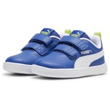 Puma Courtflex v2 Baby-Sneaker mit Klettverschluss 33 - cobalt glaze/puma white/lime pow 23