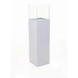 Vivanno Windlicht-Säule 25 x 25 x 100 cm Weiß