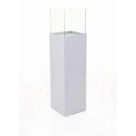 Vivanno Windlicht-Säule 25 x 25 x 100 cm Weiß
