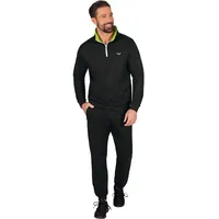Trigema Sweater » Herren Jogginganzug in Sweat-Qualität«, Gr. M, schwarz, , 93087735-M