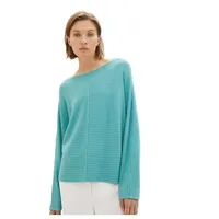 Tom Tailor Pullover STRUCTURED BATWING in Grün | Gr.: