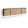 SKRAUT HOME Lowboard 207x50x35 cm Eiche Schwarz Holzwerkstoff