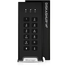 Istorage diskAshur M2 1TB - PIN-authentifizierte, hardwareverschlüsselte USB 3.2 Portable SSD - Ultraschnell - FIPS-konform - Robust und tragbar