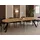 WFL GROUP Runder Ausziehtisch 100 x 77 x 100 cm braun