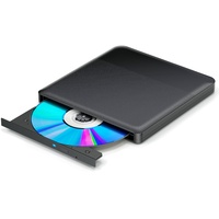 aelrsoch Externes Blu-ray Laufwerk DVD/BD Player Lesen/Schreiben Tragbares Blu-ray Laufwerk USB 3.0 und Typ-C DVD Recorder 4k Ultra High Definition Blu-ray Recorder für Win7/8/10/11/PC