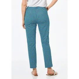 GOLDNER Sommerkleid Mini Gemustert Blau 46