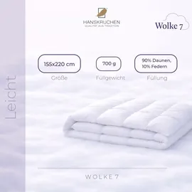 HANSKRUCHEN Wolke 7 (620 g, Daune, 155 x 220 cm
