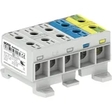 MOREK Verteilerblock f.Al/Cu 10x2,5-35mm2 grau-blau-gelb-grün 5P Morek MAA5035A10