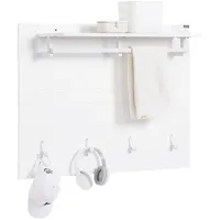 SoBuy Wandgarderobe FHK36 Weiß