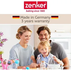 Zenker Zahlen- und Buchstaben Backform – 9-teiliges Set für kreative Backwerke, PFAS-freie Beschichtung, Hitzebeständigkeit +230 °C, Schwarz