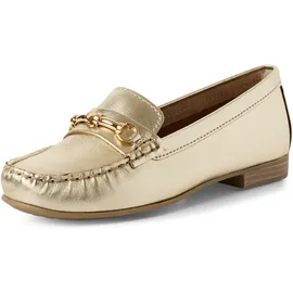 Marco Tozzi Damen Mokassins aus Leder Elegant, Gold (Gold), 37