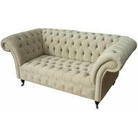 JVmoebel Chesterfield-Sofa, Sofa Zweisitzer Couch Chesterfield Sofas Klassisch Wohnzimmer beige