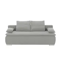 smart Schlafsofa  Leonie , grau , Maße (cm): B: 198 H: 92 T: 90