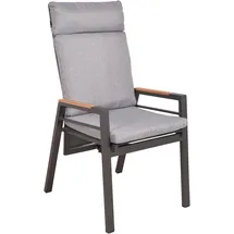 Garden Pleasure MATERA Gartenstuhl 56,5 x 65 x 110 cm grau 1 St.