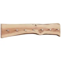 Massivmoebel24 Garderobenleiste Akazie 70 x 5 x 10 cm Beige