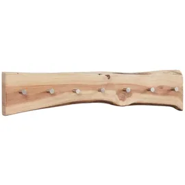 Massivmoebel24 Garderobenleiste Akazie 70 x 5 x 10 cm Beige