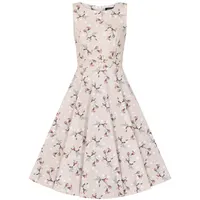 Hearts & Roses London Swing Kleid Janice Floral Vintage Rockabilly Retro, Größe:S - S