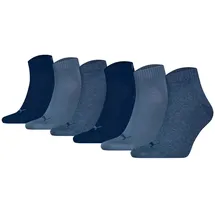 Puma Sneakersocken 6er Pack Blau 43-46