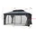 Jet-Line Gartenpavillon 3 x 3,65 m Grau