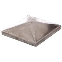 Alberts 418038 Pfostenkappe für Vierkantmetallpfosten | zum Anschweißen | Stahl | 100 x 100 mm