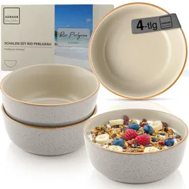 sänger geschirr Schalen Set Rio Perlgrau, Schüssel + Schale, Grau
