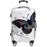 DEUBA MONZANA® Reisekoffer Hartschalenkoffer Butterfly L Polycarbonat 66l