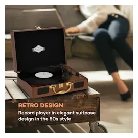 Auna Peggy Sue Retro walnuss