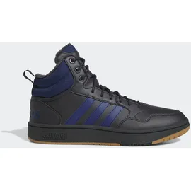 adidas Hoops 3.0 Mid Winterized Carbon / Dark Blue / Gum 47 1/3