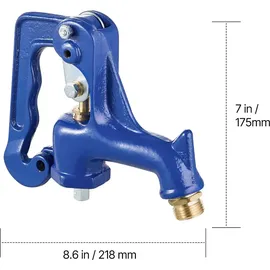 Vevor Hofhydrant komplette Kopfbaugruppe G 1 Zoll G 3/4 blau