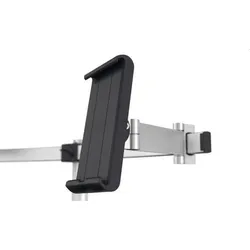 Durable Monitorhalter mit Arm für 1 Monitor+1 Tablet silber Tischdurchführung