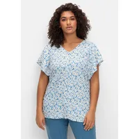 Sheego by Joe Browns Bluse in blau gemustert |