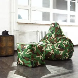 Green Bean Sitzsack-Hocker, Grün,