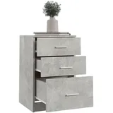 vidaXL Nachtschrank Betongrau 40 x 40 x 63 cm Grau
