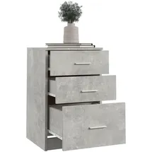 vidaXL Nachtschrank Betongrau 40 x 40 x 63 cm Grau