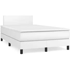vidaXL Boxspringbett 120 x 200 cm Weiß
