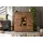 Massivmoebel24 Highboard 145 x 153 x 40 cm Akazie lackiert / Beige