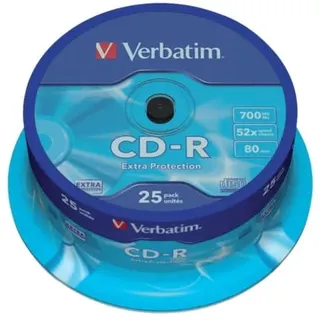 Verbatim CD-R 80 Rohling 700 MB 25 St. Spindel