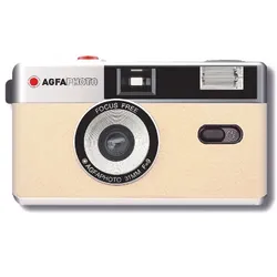 AgfaPhoto Mehrweg-Fotokamera 35mm Sand beige