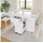 Okwish Esstisch 120 x 75 x 75 cm weiß