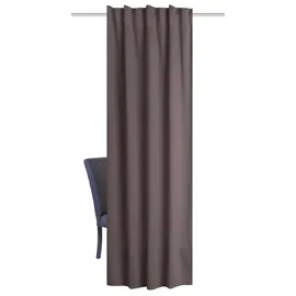 HOMEbasics Schmidt Fertiggardine Blacky 140 x 225 cm Polyester Braun