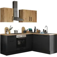 BASIC by Balculina Winkelküche L-Form 210 x 175 cm schwarz