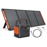 Jackery E2000 v2 Tragbare Powerstation mit 200W Solarpanel mit 5M Solarpanel Verlängerungskabel, 2042Wh Solargenerator mit 2200W Ausgang, LiFePO4 Batterie Schnellladung für Camping, Wohnmobil