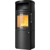 Kaminofen HARK 44-5.8 GT FlameKat Raumluftunabhängig 8 kW - Ofenkacheln: opak-schwarz - Korpus: graphit