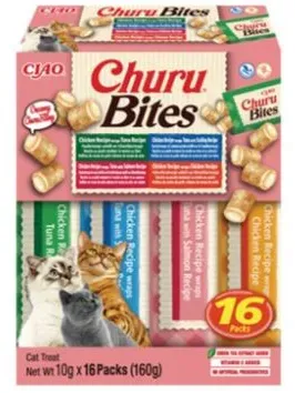 Inaba Cat Churu BITES Hähnchen-Mischung 16 x 10 g (160g)
