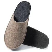 easy and green Gästehausschuhe Filz mit Anti-Rutsch Sohle - Made in Germany - Hausschuhe für Gäste - Gästepantoffeln warm - 38/39 EU